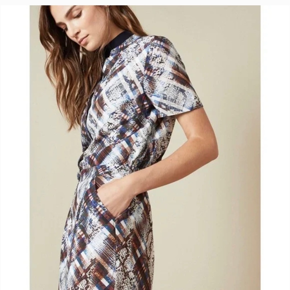 TED Baker Balay Wide Leg Printed Jumpsuit in Quartz - Picture 5 of 15